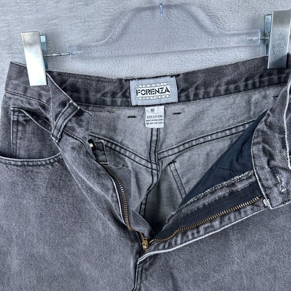 Forenza Mom Jeans Womens Size 10 High Rise Charcoal Wash 100% Cotton Black - Picture 5 of 12